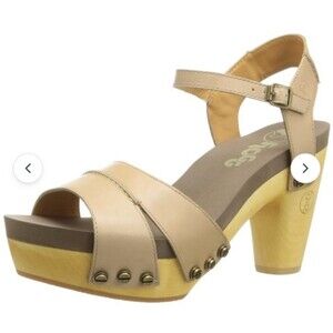 Flogg wooden platform clog sandals